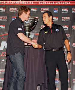 Scott Dixon and Helio Castroneves