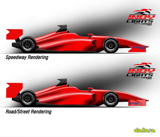 Indy Lights Chassis Renderings