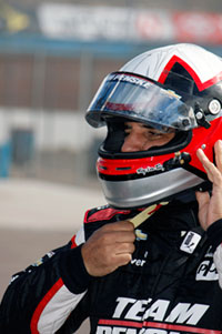 Juan Pablo Montoya, Helio Castroneves, and Rick Mears