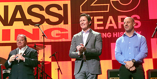 Chip Ganassi, Scott Dixon, and Tony Kanaan