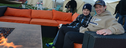 Doug Boles at Glamping site