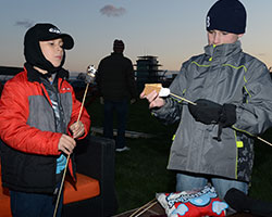 Making S'Mores at IMS