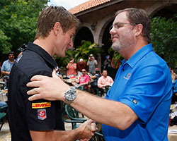 Ryan Hunter-Reay and Eddie Gossage