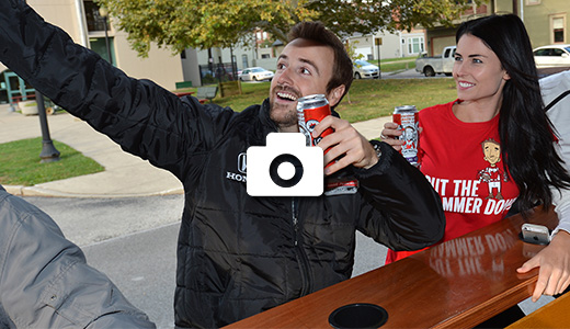 James Hinchcliffe and Kirsten Dee