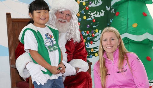 Santa Claus and Pippa Mann