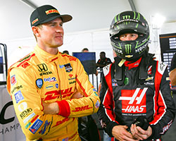 Ryan Hunter-Reay and Kurt Busch