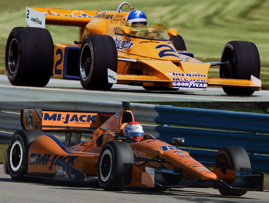 Johnny Rutherford and Graham Rahal