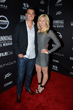 Graham Rahal and Courtney Force