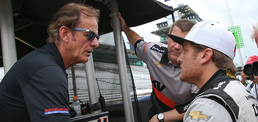 Arie Luyendyk and Stefano Coletti