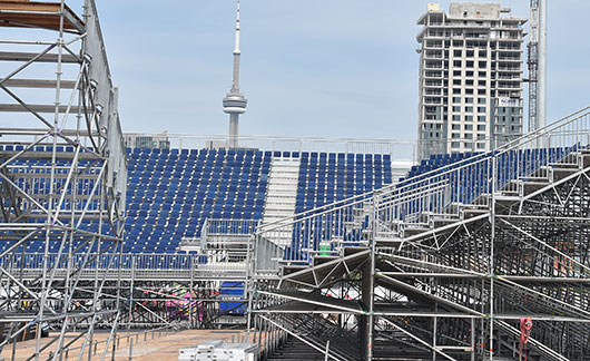 PanAm Games - Volleyball Court Construction