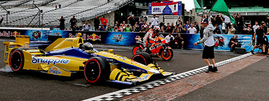 Marco Andretti, Nicky Hayden, and Dani Pedrosa
