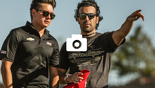 Dario Franchitti and Sebastian Saavedra