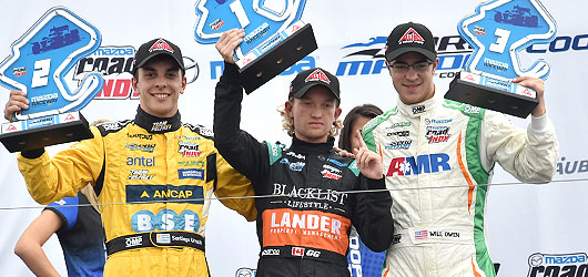 Garett Grist, Santiago Urrutia, and Will Owen