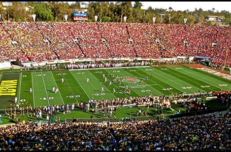 Ryan Hunter-Reay at the Rose Bowl