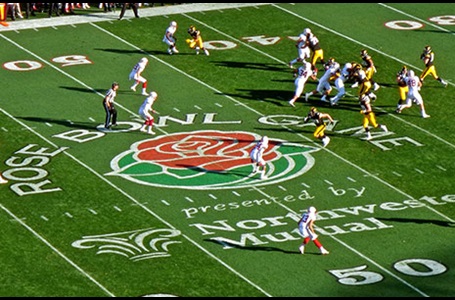 Ryan Hunter-Reay at the Rose Bowl