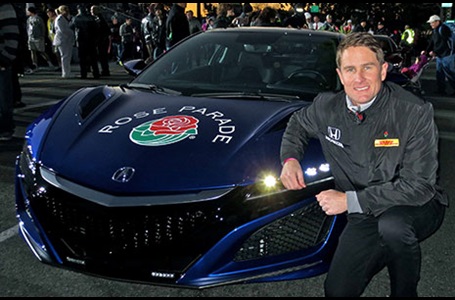 Ryan Hunter-Reay at the Rose Bowl