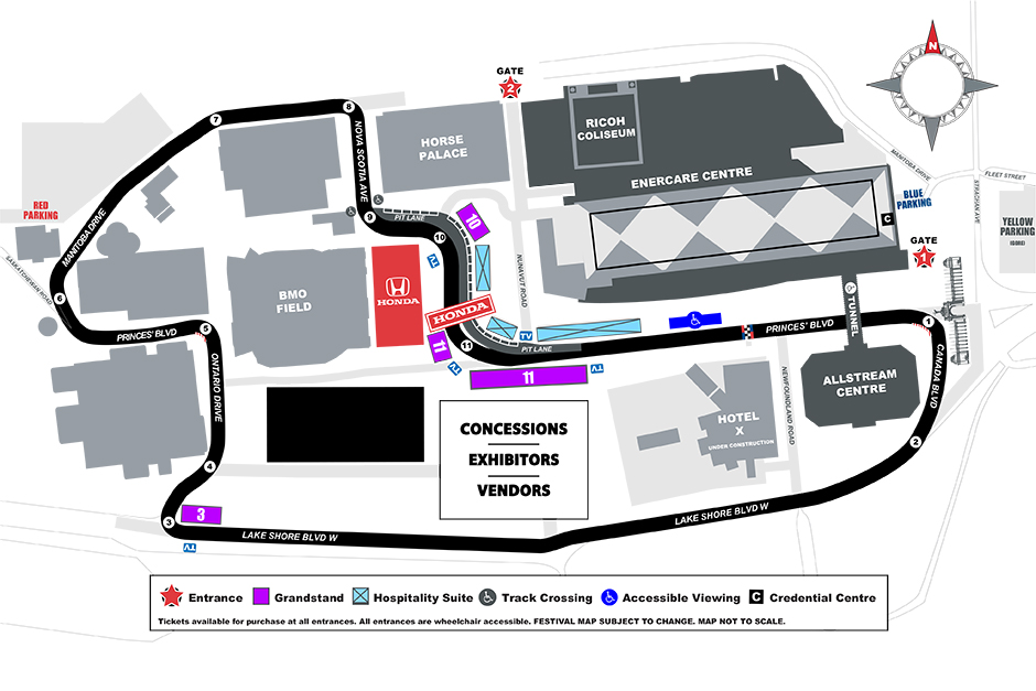 Honda Indy Toronto - 2016 Map