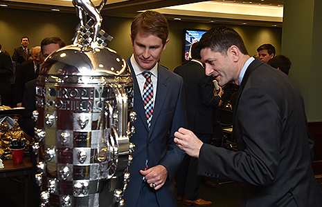 Ryan Hunter-Reay and US Speaker of the House Paul Ryan