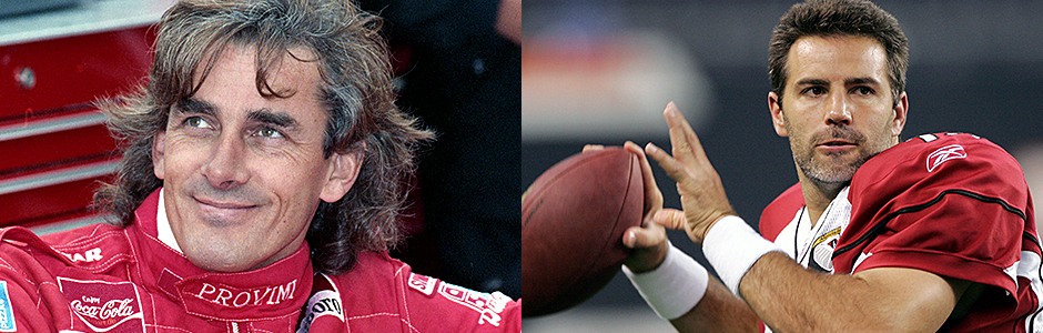 Arie Luyendyk and Kurt Warner