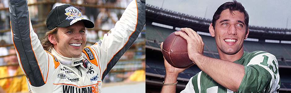 Dan Wheldon and Joe Namath