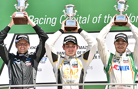 Pato O'Ward, Will Owen, and Jake Parsons