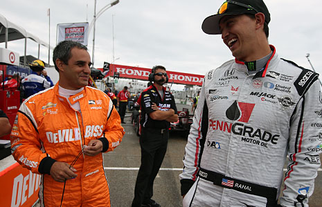 Juan Pablo Montoya and Graham Rahal
