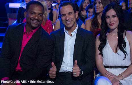 Helio Castroneves and Anfonso Ribeiro