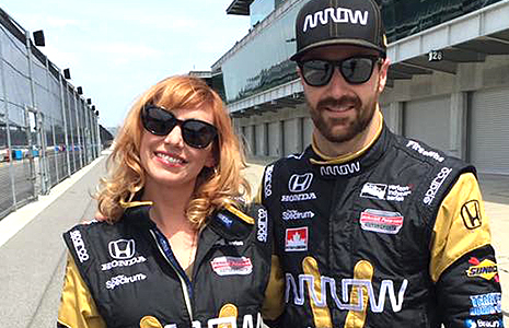 James Hinchcliffe and Kari Byron