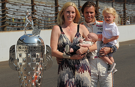 Dan Wheldon, Susie Wheldon, Sebastian Wheldon, and Oliver Wheldon