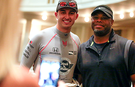 Graham Rahal and Ken Griffey, Jr.