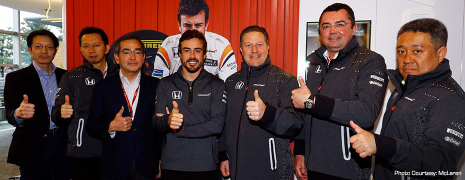 Fernando Alonso, Zak Brown, and McLaren