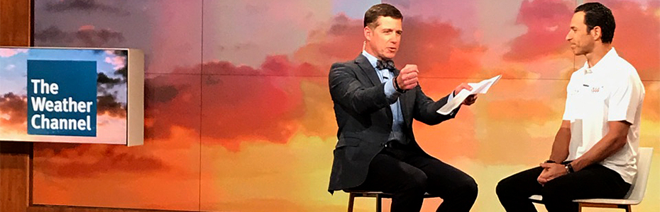 Weather Channel and Helio Castroneves