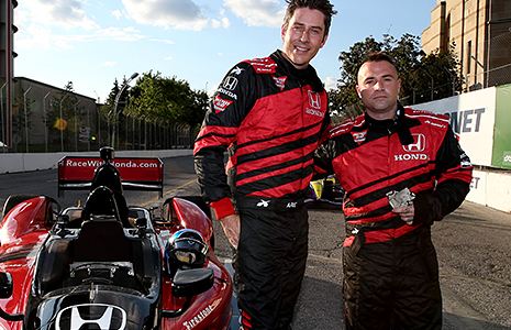 Arie Luyendyk, Jr. and Johnny Christ