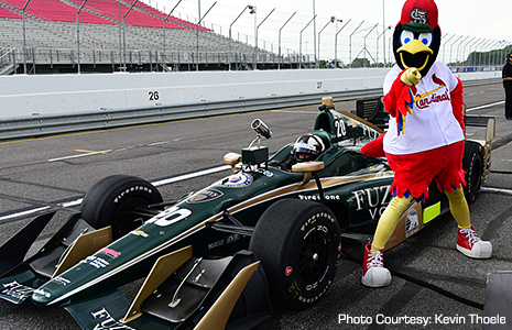 Ed Carpenter and Fredbird
