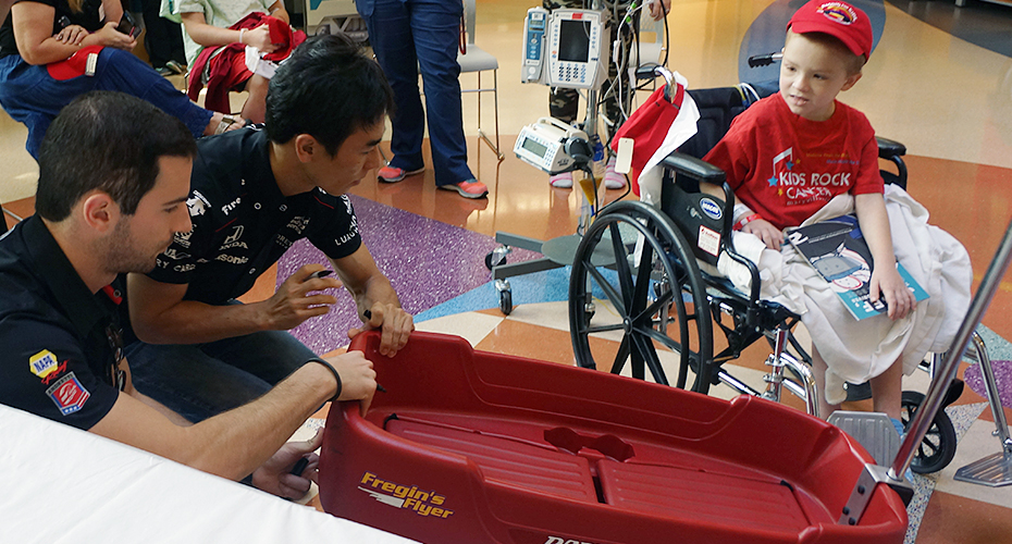 Alexander Rossi and Takuma Sato