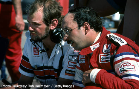 Bobby Rahal and Adrian Newey