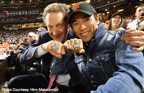 Takuma Sato and Larry Baer