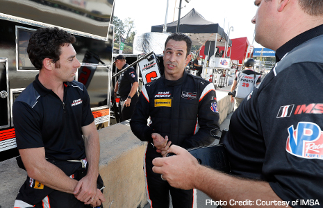 Simon Pagenaud and Helio Castroneves