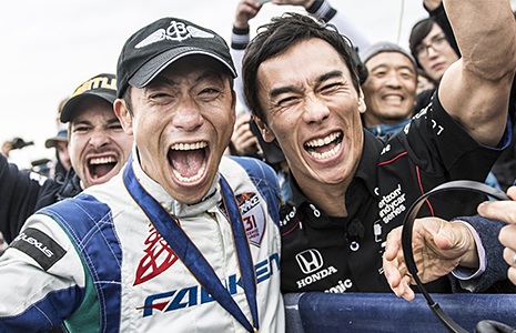 Takuma Sato and Yoshi Muroya