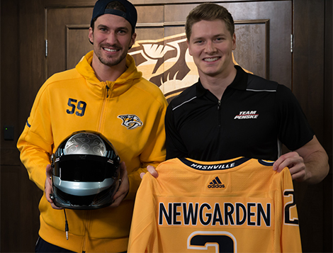 Josef Newgarden and Roman Josi