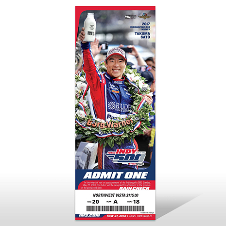 102nd Indianapolis 500 Ticket