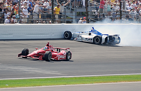 Dario Franchitti and Takuma Sato