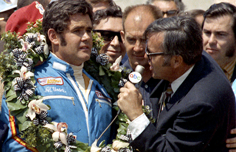 Chris Economaki and Al Unser