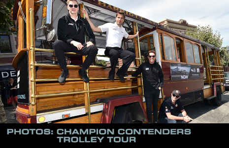 Josef Newgarden, Will Power, Scott Dixon, and Alexander Rossi