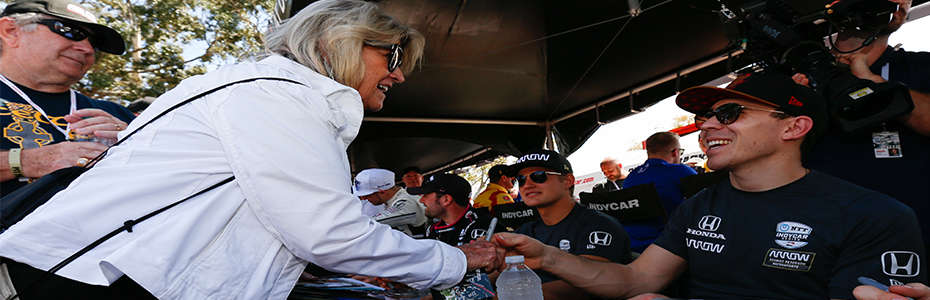 Robert Wickens St. Pete autograph session