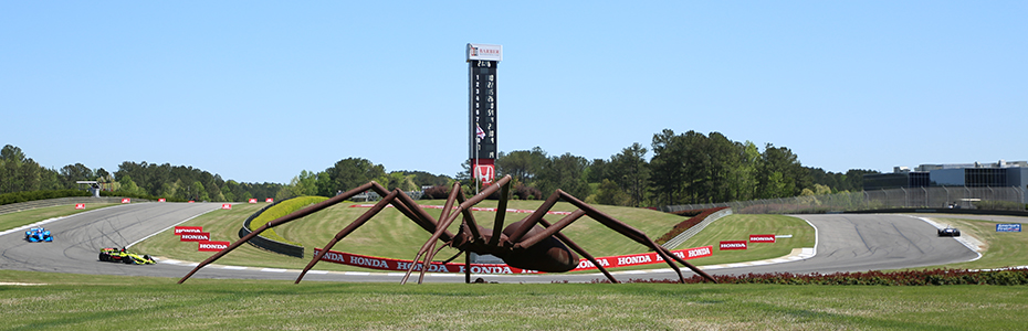 Barber Motorsports Park spider statue