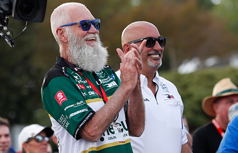 David Letterman and Bobby Rahal
