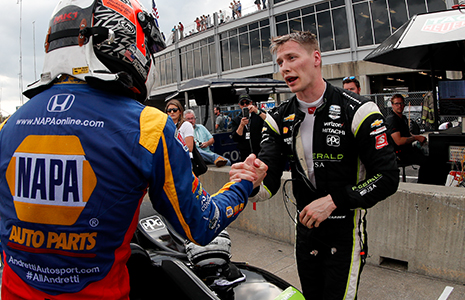 Josef Newgarden and Alexander Rossi talk