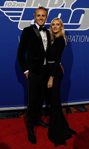 Max and Chloe Chilton at 2018 Indy 500 banquet
