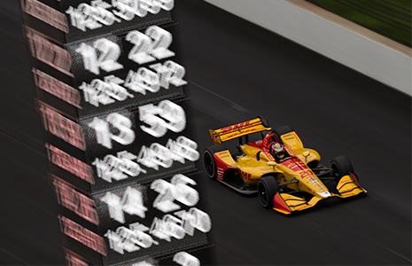 Ryan Hunter-Reay IGP on track